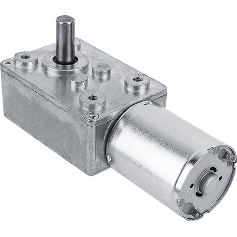 Moteur Électrique de Réduction Réversible à Couple Élevé Boîte de Vitesses Motoréducteur à Engrenage à Vis sans Fin 5RPM/6RPM/20RPM/40RPM/62RPM(20RPM) (1/5)