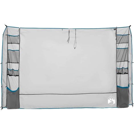 vidaXL Organizzatore da Tenda Appeso Grigio e Blu 320 x 182 cm (1/5)
