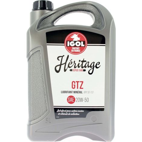 HUILE HERITAGE GTZ 20W-50 5L