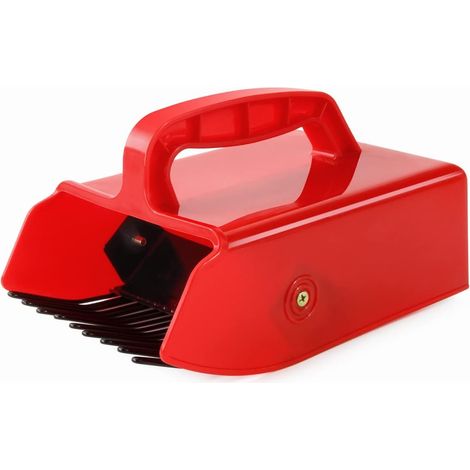Cueilleur à Baies - 1 Unité - Plastique et Métal - Récolte Rapide - Myrtilles et Mûres - 22,5 cm Rouge (1/5)