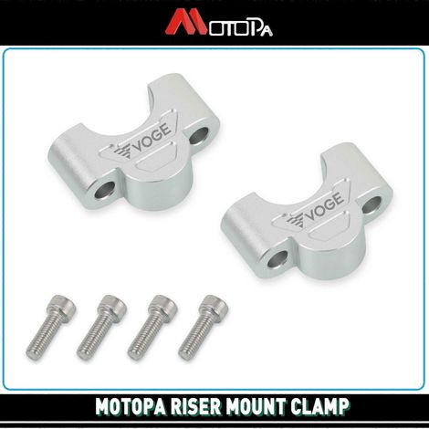 Pour moto LONCIN VOGE 525DSX 525DS 525 DSX : rehausseurs de guidon VOGE 525DS, fixation par collier de serrage, adaptateur – NEUF, emballage B (1/5)