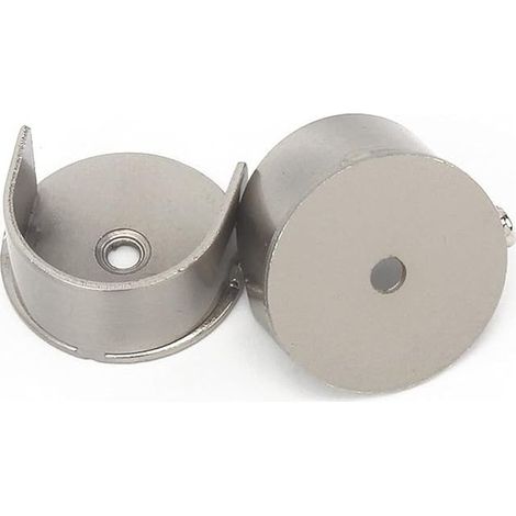 Lot de 2 supports de tringle à rideaux encastrés - Support mural de 28 mm (1/5)