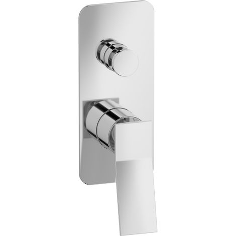 Ib rubinetterie wave parte esterna mix doccia a parete con deviatore cromo