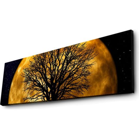 Decoración de pared iluminada con impresión en lienzo LED Painting Multicolor (1/5)