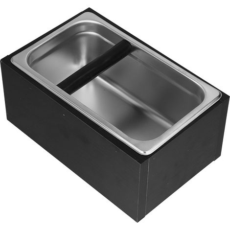Poubelle à marc de café, grande taille, en acier inoxydable, amovible, pour cafés et maison. (1/5)