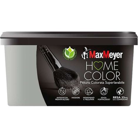 Max Meyer Idropittura Superlavabile Home Color Mineral 2.5 L - Finitura Vellutata (1/2)