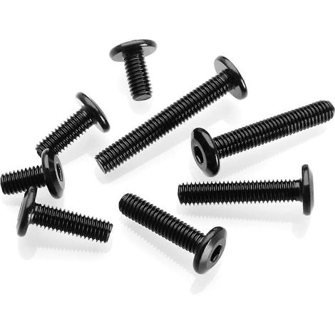 Vis à tête hexagonale plate M6 x 35 mm (20 pièces), clé hexagonale incluse. (1/5)