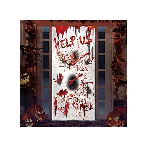 SZTXJ Halloween Wandaufkleber Party-Türaufkleber Statische Fensteraufkleber Totenkopf Spinne Kürbis Dekorationen Wandaufkleber (11,6 Zoll  14,8 Zoll, 3)