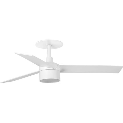 Faro Rudder Ventilateur de plafond encastré Rudder 106 cm TEK LED blanc mat, pales en bois de frêne 3000K, 3 pales réversibles (1/2)