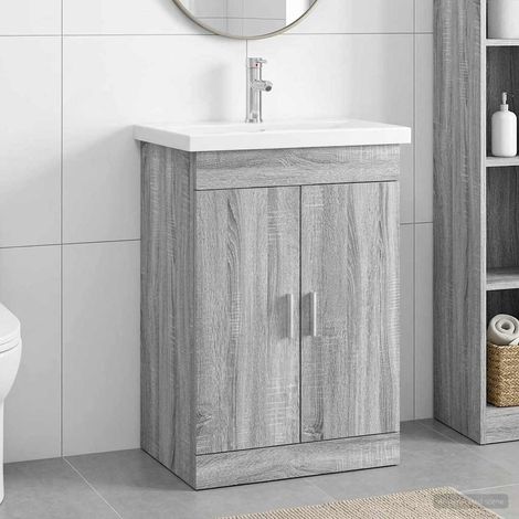 Juego de muebles de baño  gris 61 x 40 x 84,5 cm