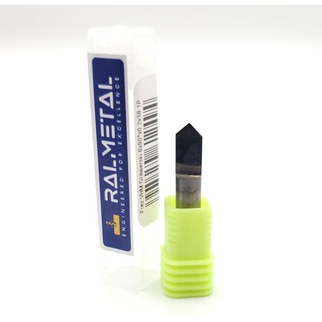 Fresa per incisione in metallo duro integrale 6 x 90° x 38 x 0,2 mm 1P (1/5)