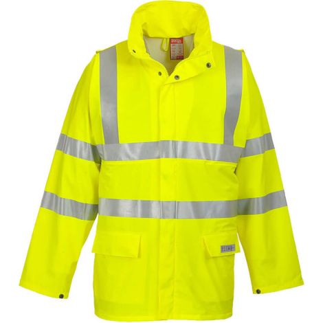 Chubasquero ligero de alta visibilidad Sealtex Flame flúor FR41 XXXL Amarillo