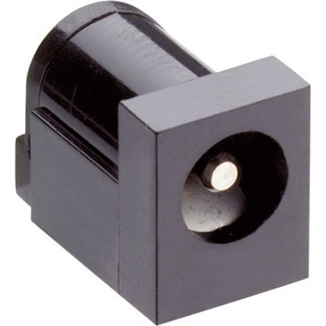 Lumberg 161321 Niedervolt-Steckverbinder Buchse, Einbau horizontal  6 mm 2.35 mm 1 St.