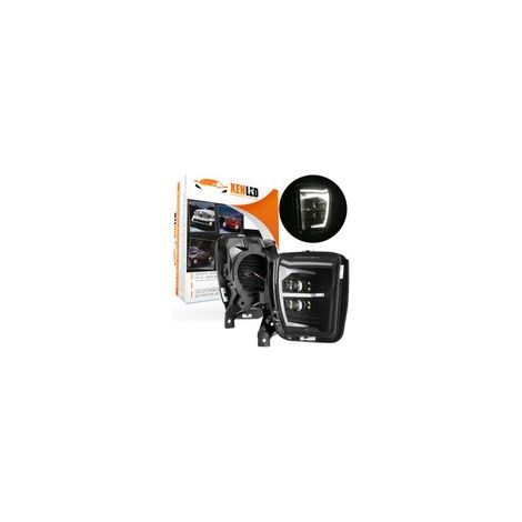 Dodge RAM antibrouillard LED + Feux de jour - 2013 - 2018 - homologué - XenLed - 48W - fumé - la paire - 2000Lms (1/5)