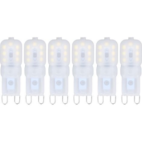 6 Ampoules LED G3 Dimmables 3W Économie d'Énergie Lumière Blanche 360° pour Plafonnier et Suspension 110-140V (1/5)