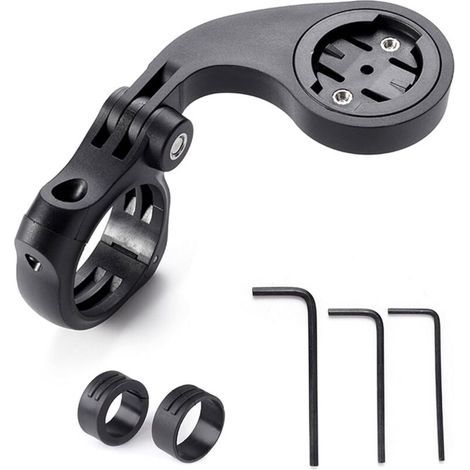 Supporto per bici compatibile con ciclocomputer GPS Garmin Edge, XOSS, iGPSPORT, Magene, supporto per manubrio bici 25,4 mm 31,8 mm, supporto per faro bici, supporto per fotocamera, bici da strada, mo (1/5)