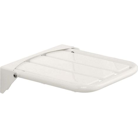 Sedile ribaltabile SOFT in acciaio inossidabile, verniciato a polveri poliuretaniche termoindurenti - Colore bianco SPR-SF-B (1/3)