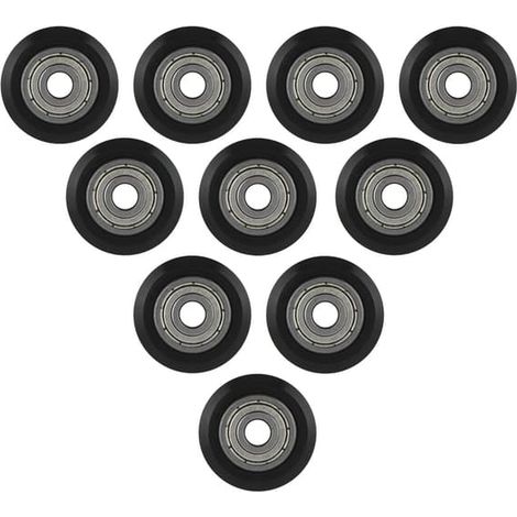 10 disques de roue CNC en POM avec roulement, alésage de 5 mm pour imprimante 3D (L) (1/5)