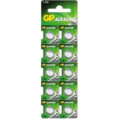 GP Knopfzelle LR44 1.5 V 10 St. 110 mAh Alkali-Mangan GP76ASTD496C10 (1/5)