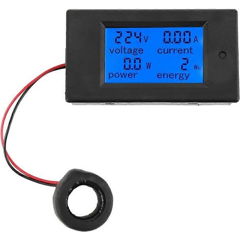 PEACEFAIR PZEM-061 LCD-Spannungs-, Strom- und Leistungsmessgerät, Voltmeter, Amperemeter, 100 A, AC 80–260 V + Stromwandler