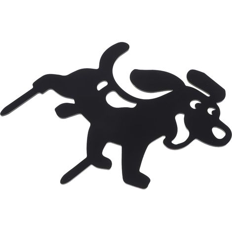 Niedlicher Hunde Kreative Außendekoration in Schwarz
