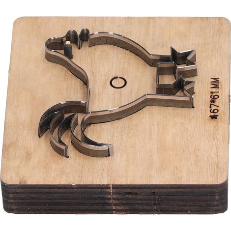 Moule à découper en forme de poulet pour couteau, 67 x 61 mm (1/5)