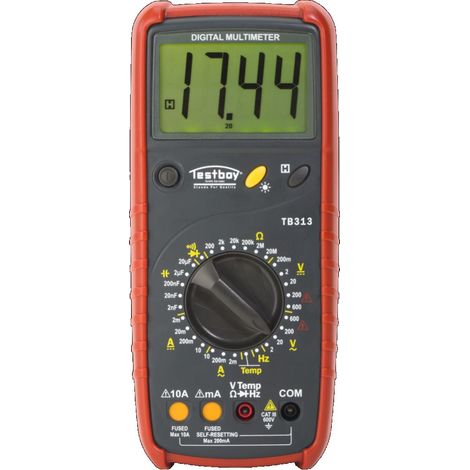 Testboy Multímetro Digital Testboy 313 0-600 V AC, 0-600 V DC - TB 313
