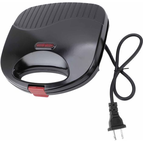 GARRYFIZH Gaufrier Double face anti-bâton 750W, Machine à petit déjeuner à chauffage rapide pour la cuisine à domicile, Restaurant, prise américaine 110V
