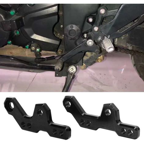 Repose-pieds arrière pour moto Kawasaki Ninja 250 300 Zx-300R Z250 Z300 (noir) (1/5)