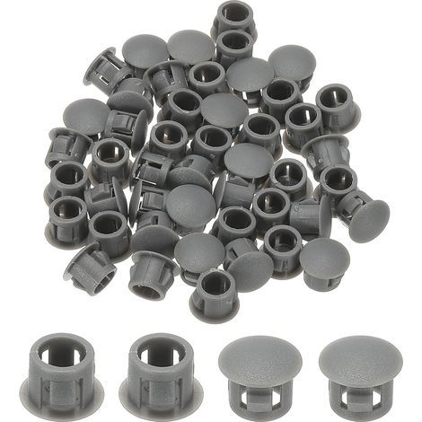 Bouchon de Trou en Plastique 48 pièces 8mm pour Trous de Vis Œillets de Bureau Boucle de Verrouillage pour Meubles Embout d Insertion pour Trous d (1/3)