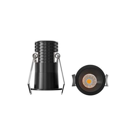 Mantra Downlight LED empotrable minimalista 7W CANE negro, 40º, Ø60,3mm 3000K/4000K (1/3)