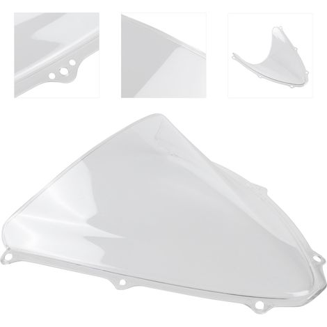 Motorrad-Windschutzscheibe aus Polycarbonat, passend für Suzuki GSXR 600/750 K6 2006–2007, transparent (1/5)
