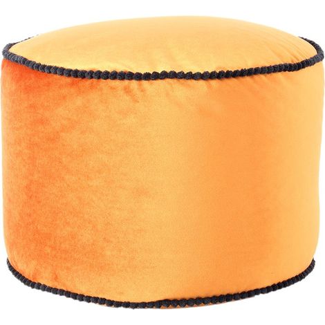 Pouf in velluto Taj Mahal color Bronzo (1/3)