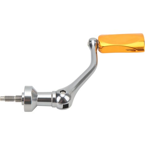 Poignée de conversion en alliage d'aluminium pour moulinet de pêche, accessoire de pêche pour les passionnés, couleur or (1/5)