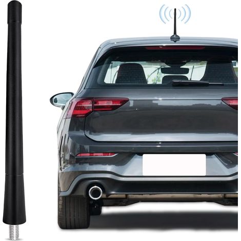 Antenne Radio Voiture 18cm Antenne Courte de Toit Réception Universelle FM/AM/Dab Antenne de Remplacement avec 3 Vis Compatible avec la Plupart des véhicules (1/5)