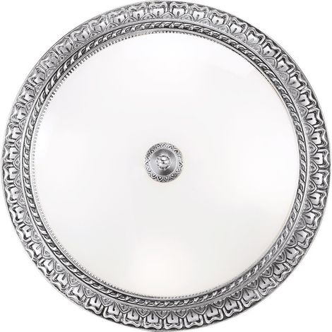 Kolarz MILADY Plafonnier semi-affleurant Glass Bowl à 4 lumières, chrome (1/4)