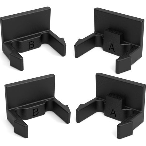 Lot de 4 clips de support de plaque d'immatriculation pour porte-vélos - Compatible avec EuroWay, EasyFold, VeloCompact (1/3)