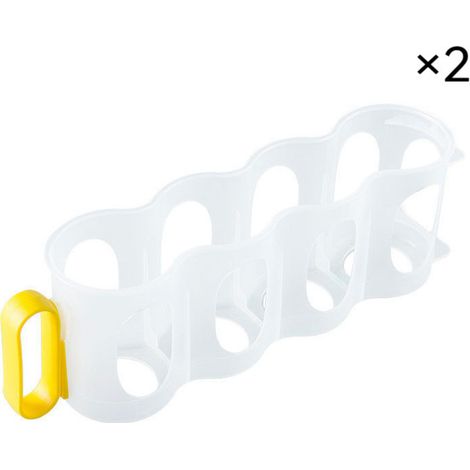 Lot de 2 supports à canettes pour réfrigérateur avec poignée, boîte transparente en PP, style japonais Tommoy01 (1/5)