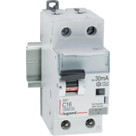 Legrand 411061 DX3 Differenzschalter weiß 16A 30mA (1/2)