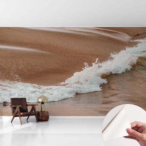 Papier peint adhésif décoratif avec colle pour salon chambre à coucher et bureau Design moderne et facile à poser Brise marine 416x254 cm (1/5)