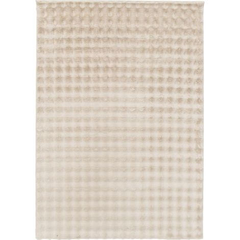 BOBOCHIC - Tapis poil ras BOB uni en relief 3D 160x230 (1/5)