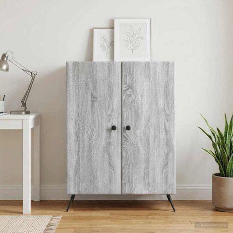 Buffet Sonoma gris 66 x 34,5 x 90 cm Bois d'ingénierie vidaXL (1/5)