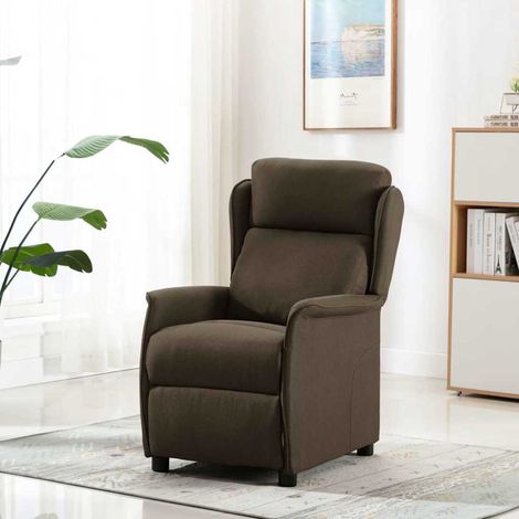 Maison Exclusive - Sedia da massaggio Marrone 93.5 x 67.5 x 101.5 cm Tessuto