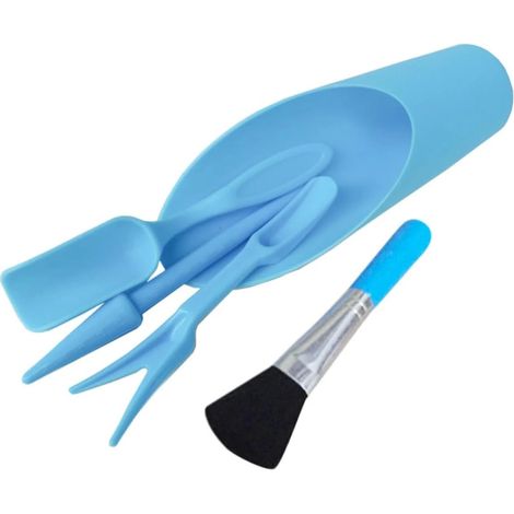 Ensemble de transplantation de plantes, outils de jardinage, pelle extractrice, accessoires de jardin, outils pour pots de fleurs, plastique bleu (1/5)