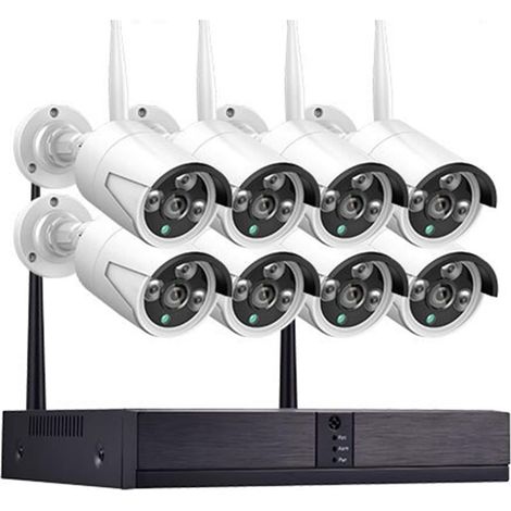 Système de caméra de sécurité à domicile 8CH WIFI NVR système de vidéosurveillance P2P 3.0MP AI ensemble de caméras Audio détection de visage étanche caméras de sécurité extérieures Kit de vidéosurvei (1/5)