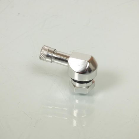 Valve coudée TV25AL Ø11.3mm en alu pour jante tubeless de moto (1/4)