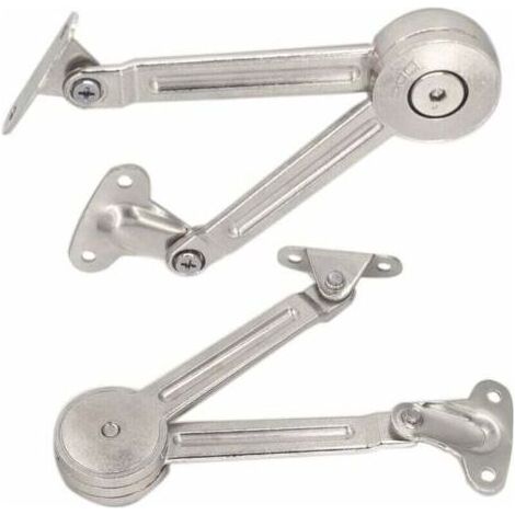 Lot de 2 compas à système d’amortissement pour abattants de portes relevables de placard - Lot de 2 compas à système d’amortissement pour abattants de portes relevables de placard de cuisine (1/5)