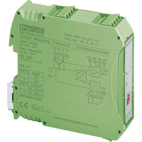 Convertisseur de courant Contenu: 1 pc(s) Phoenix Contact MACX MCR-SL-CAC- 5-I 2810612 (1/2)
