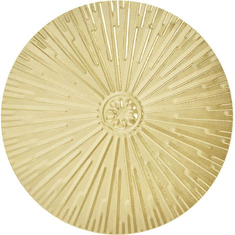 Médaillon mural en fer à relief style européen, design unique et irrégulier, décoration murale métallique pour intérieur et cadeaux (1/5)