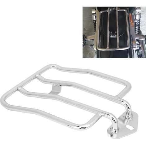 Support de porte-bagages arrière pour moto, compatible avec les pièces modifiées XL883/1200 X48 (argenté) (1/5)